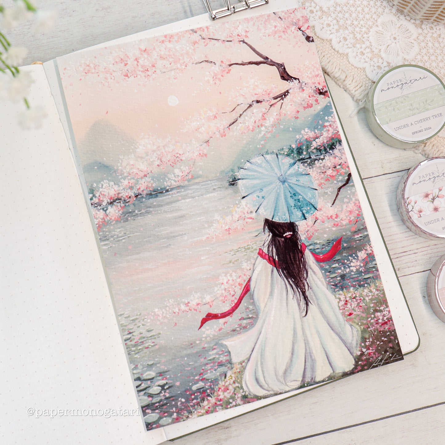 'Under A Cherry Tree'- Art Print