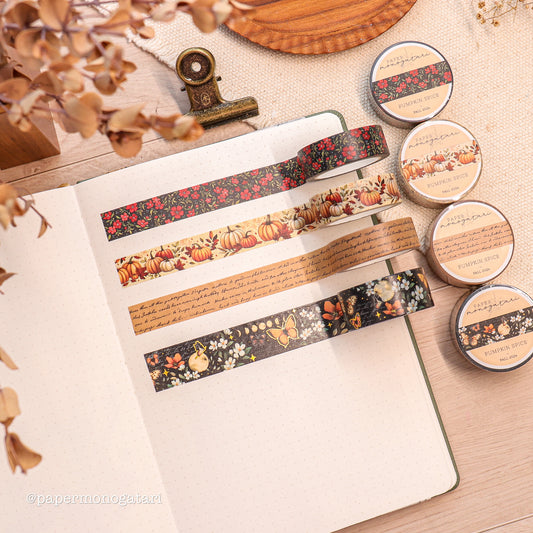 Pumpkin Spice Washi Tape Set