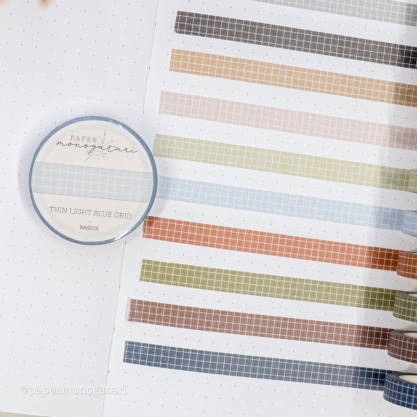 Thin Grid Washi Tape Set