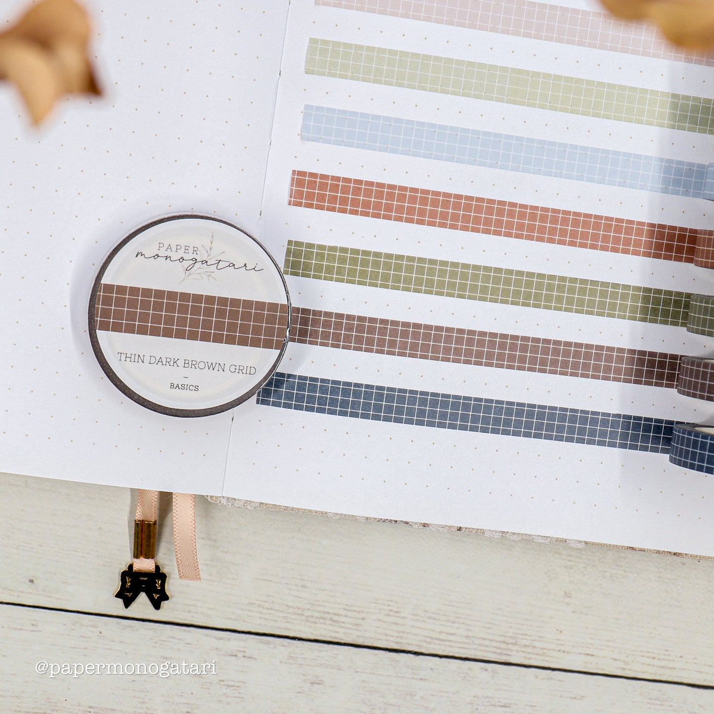Thin Grid Washi Tape Set