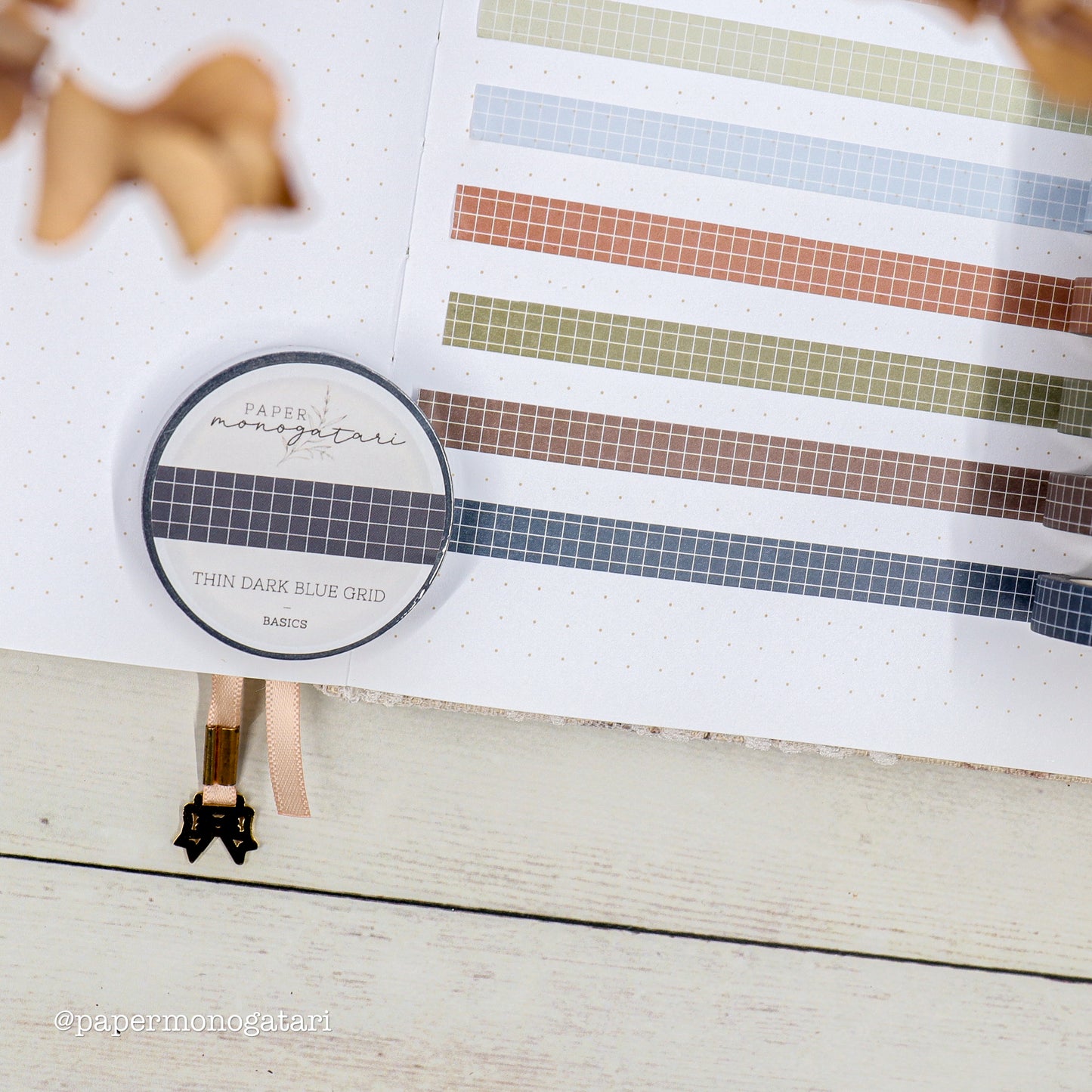 Thin Grid Washi Tape Set