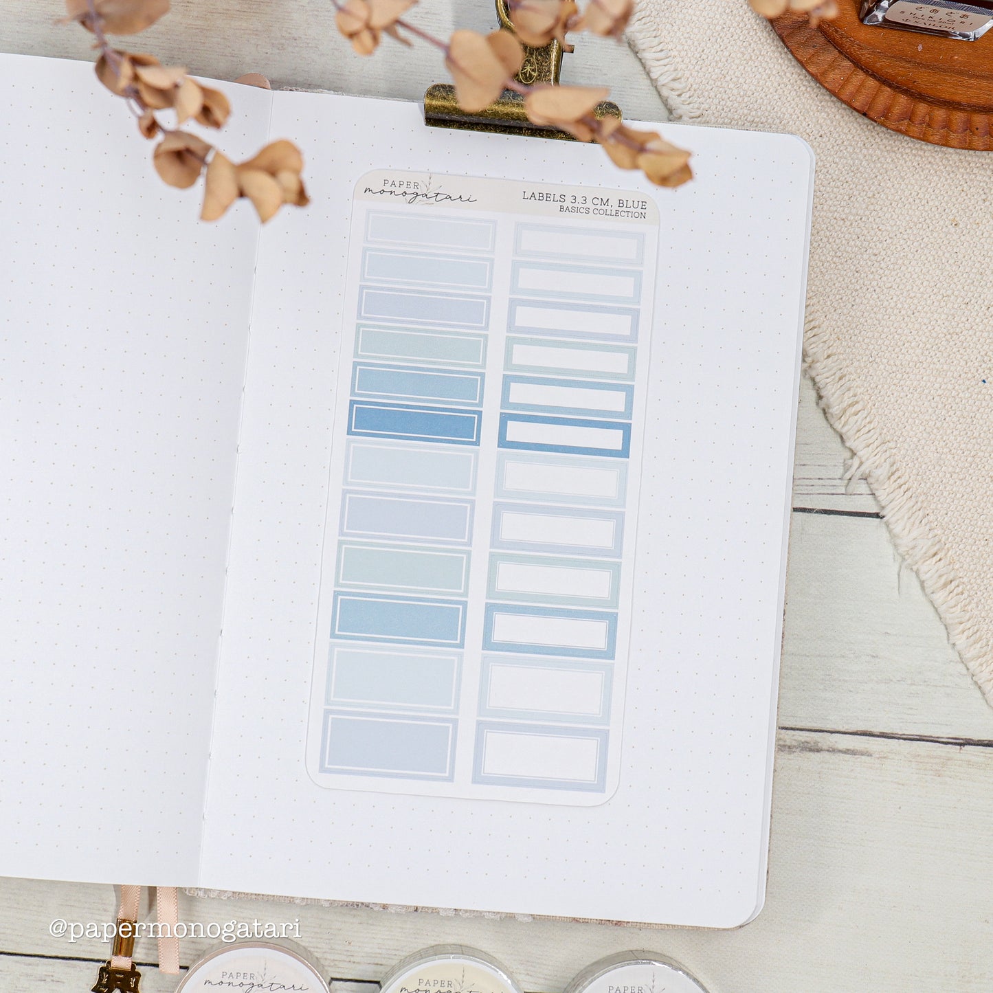 Label Stickers 3.3 cm (Hobonichi Cousin)