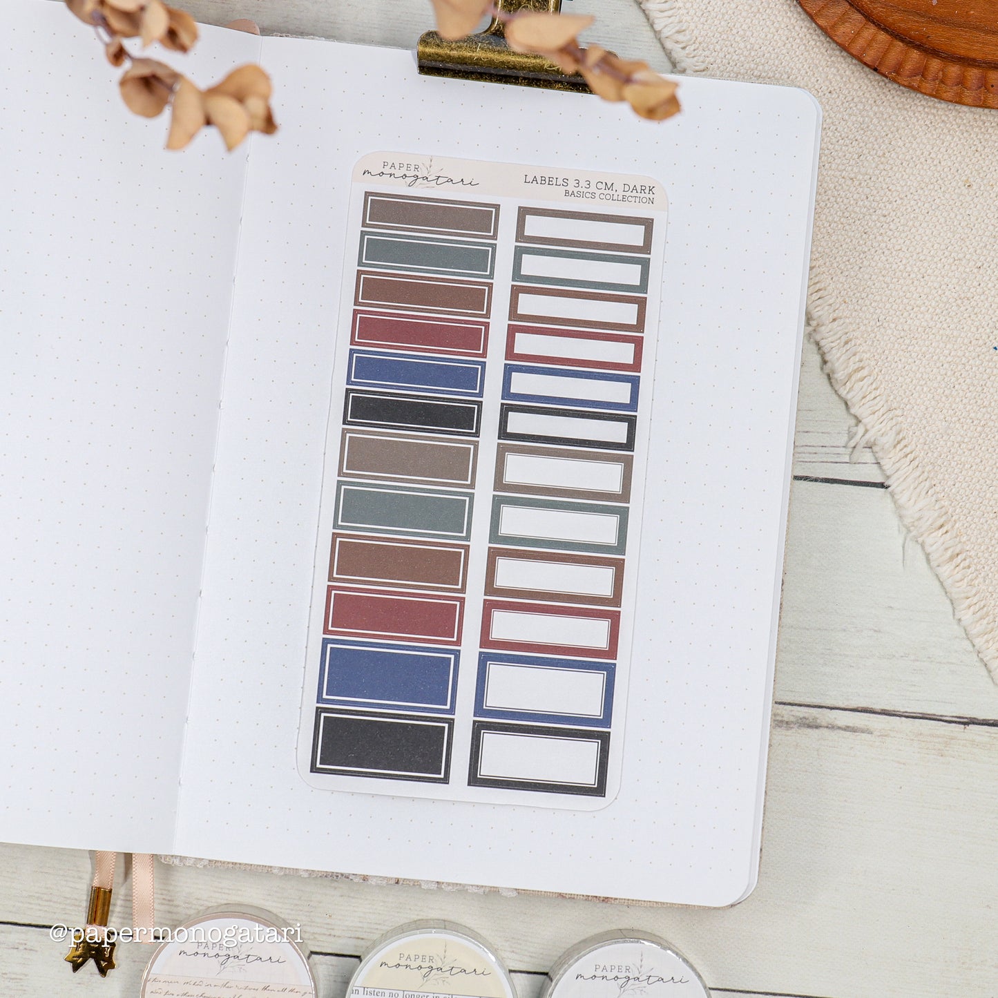 Label Stickers 3.3 cm (Hobonichi Cousin)