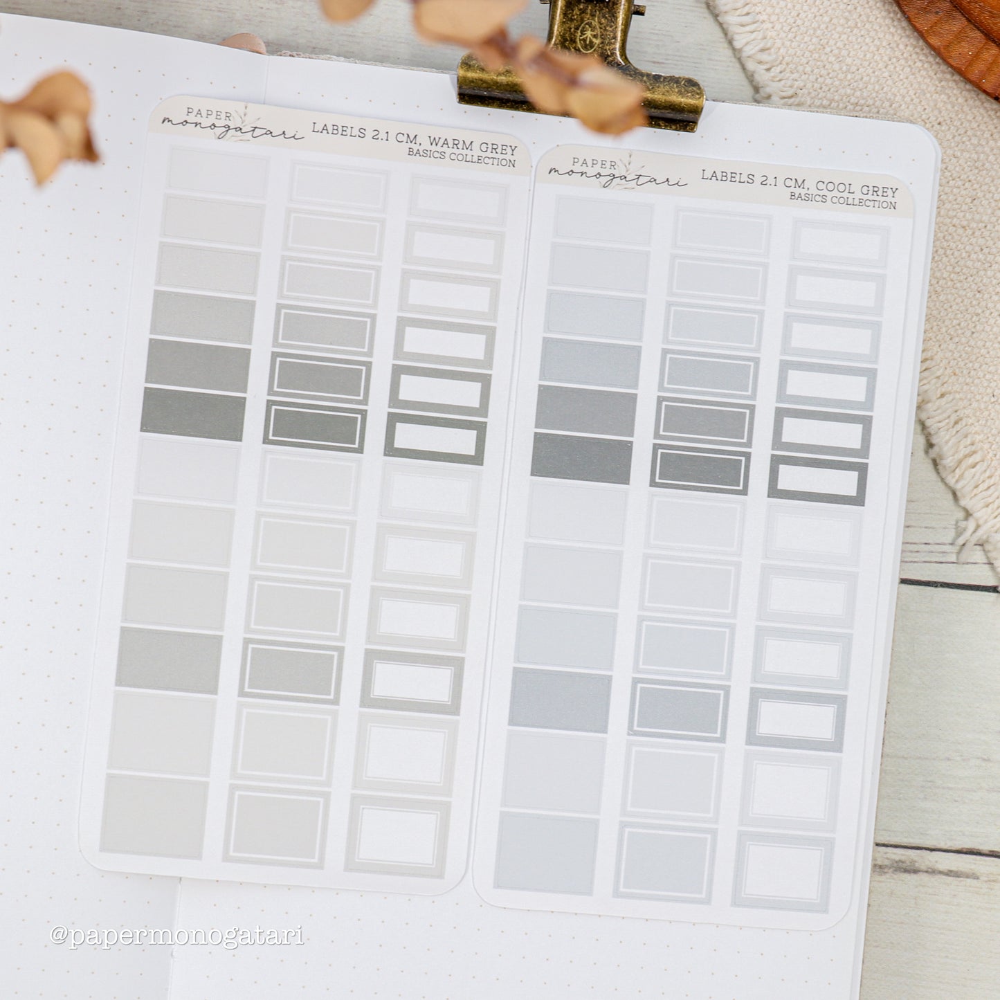 Label Stickers 2.1 cm (Hobonichi Weeks)