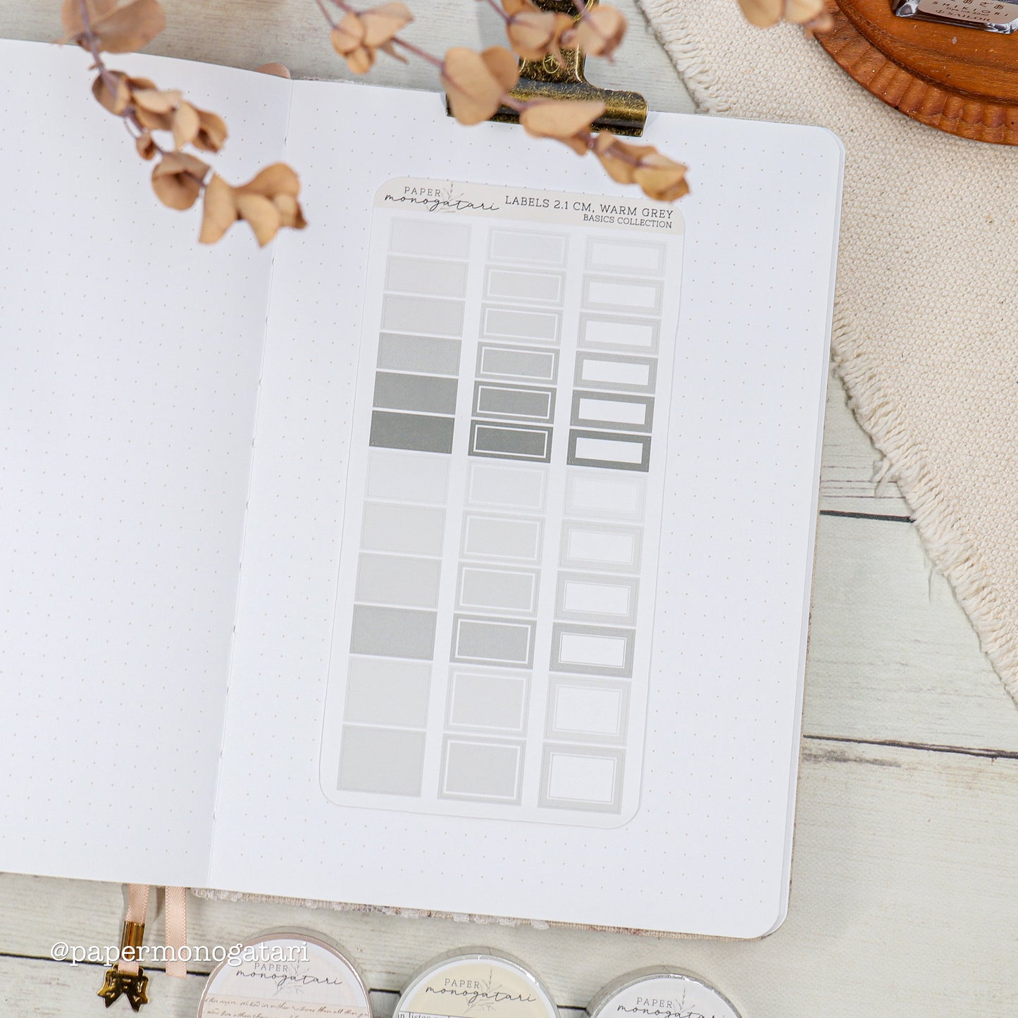 Label Stickers 2.1 cm (Hobonichi Weeks)