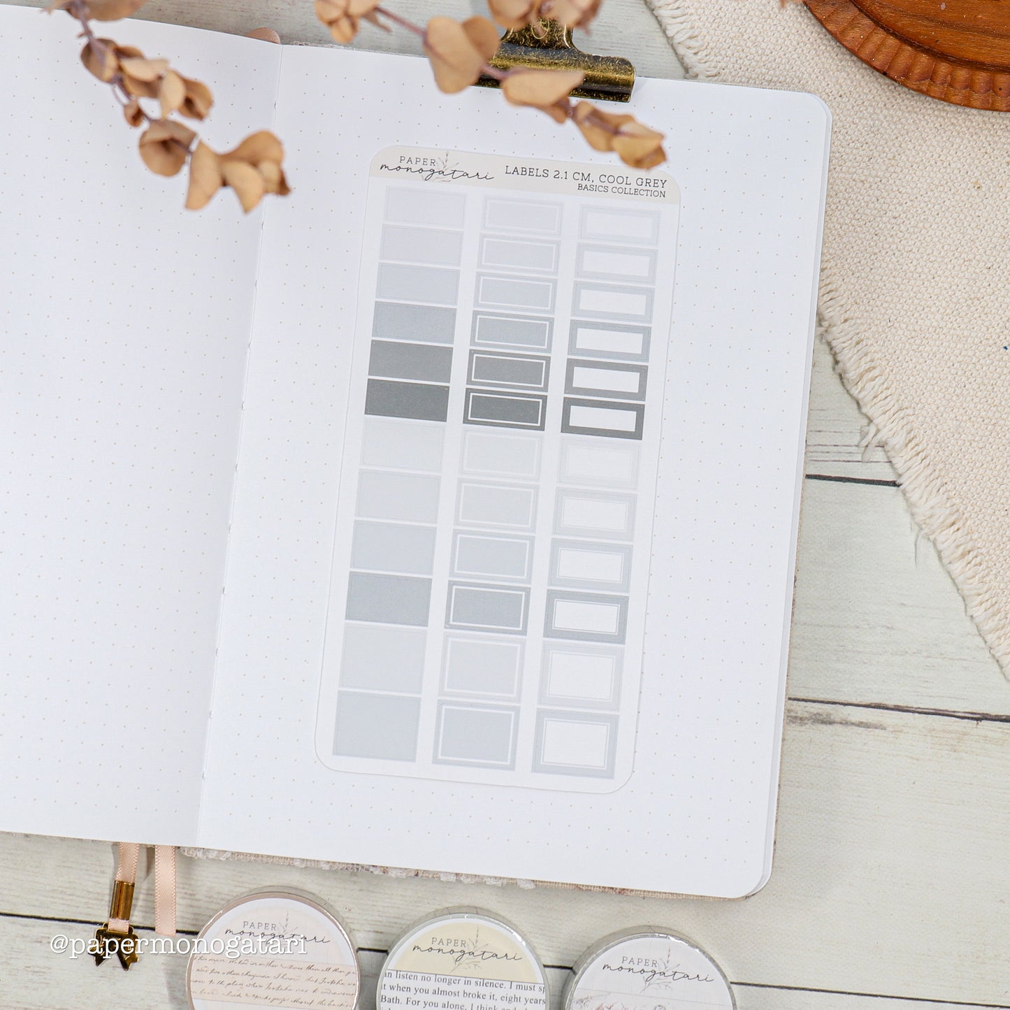 Label Stickers 2.1 cm (Hobonichi Weeks)