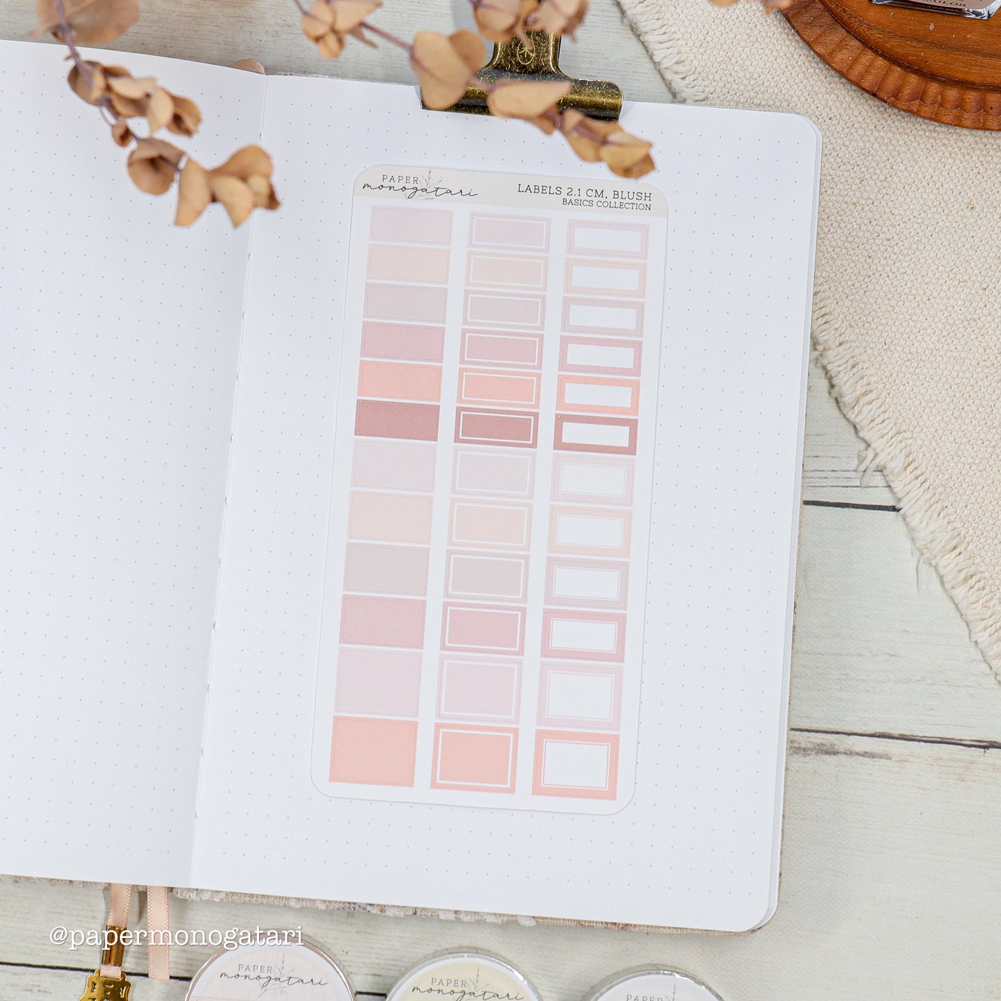 Label Stickers 2.1 cm (Hobonichi Weeks)