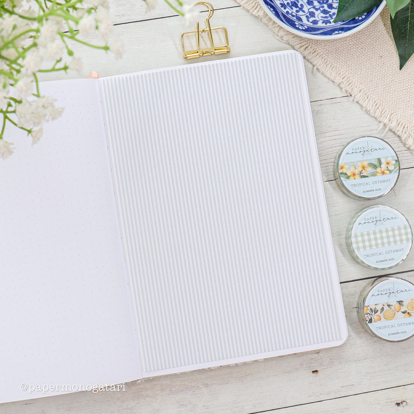 Tropical Getaway 4 Washi Paper Ephemera Set