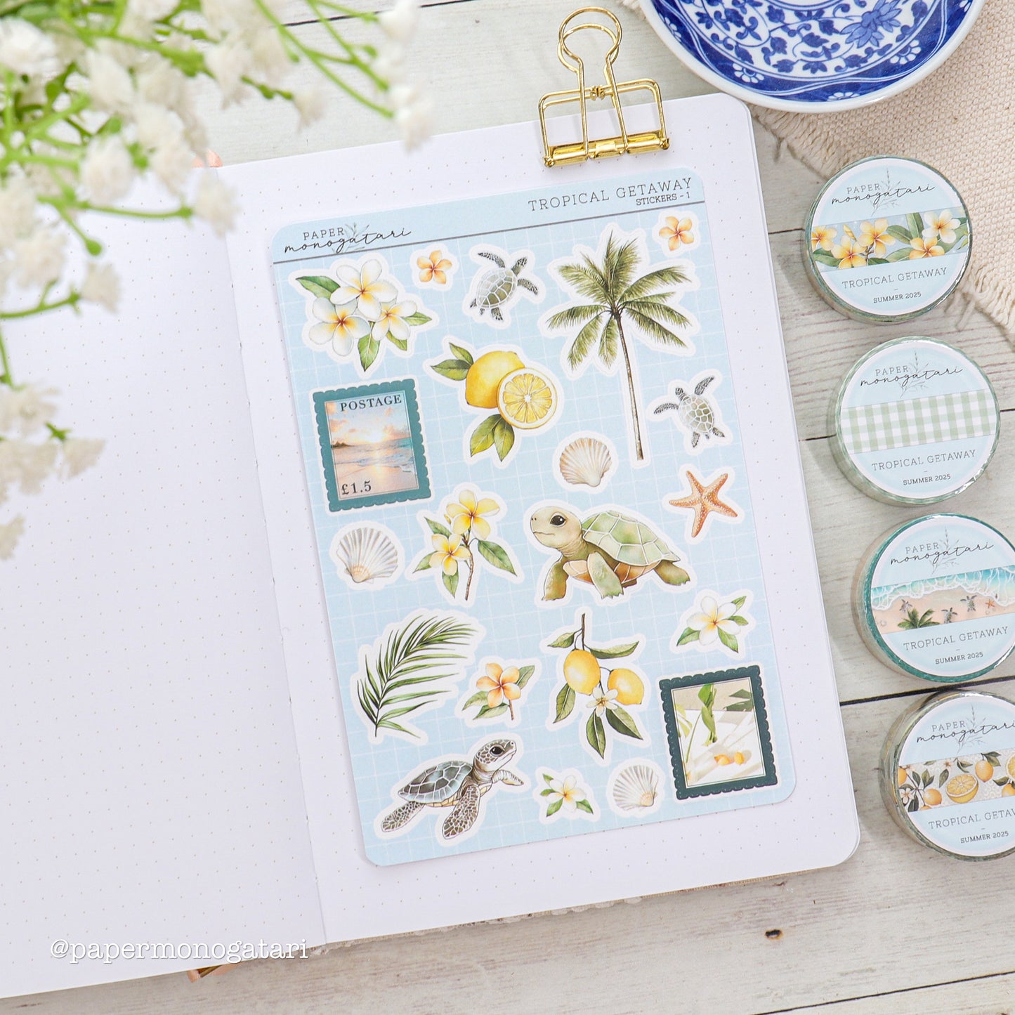 Tropical Getaway Sticker Sheet #1