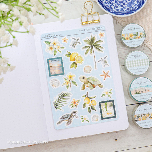 Tropical Getaway Sticker Sheet #1