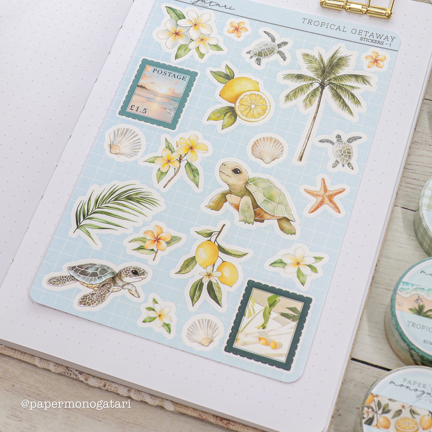 Tropical Getaway Sticker Sheet #1