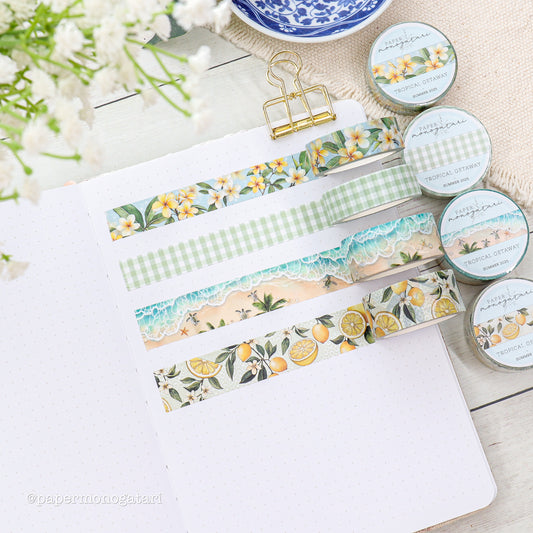 Tropical Getaway Washi Tape Set