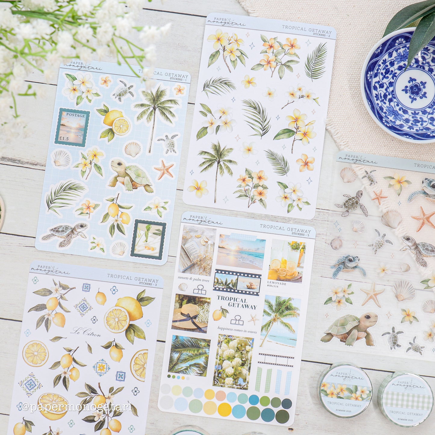 Tropical Getaway 5 Sticker Bundle
