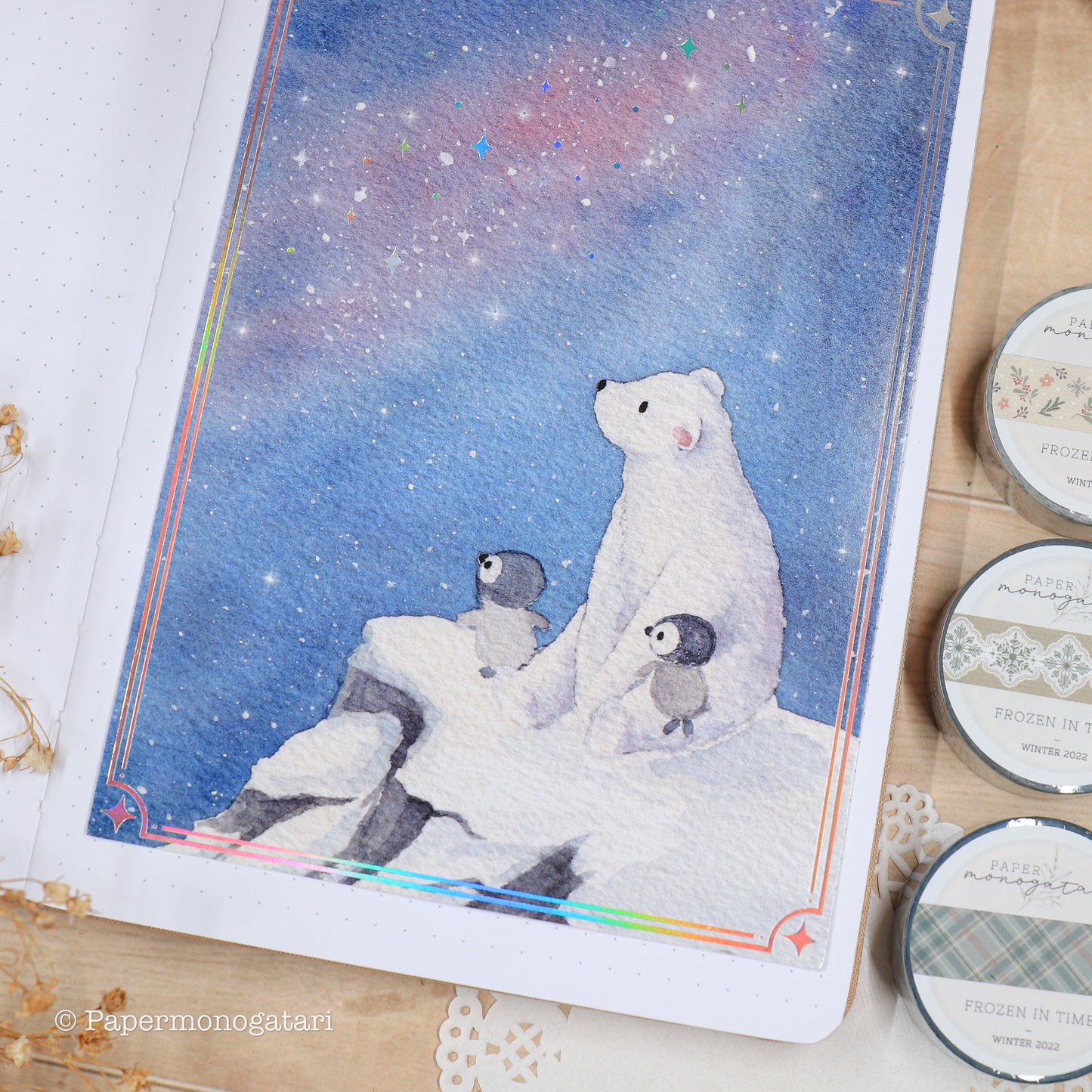 Frozen In Time Foiled Paper Cards
