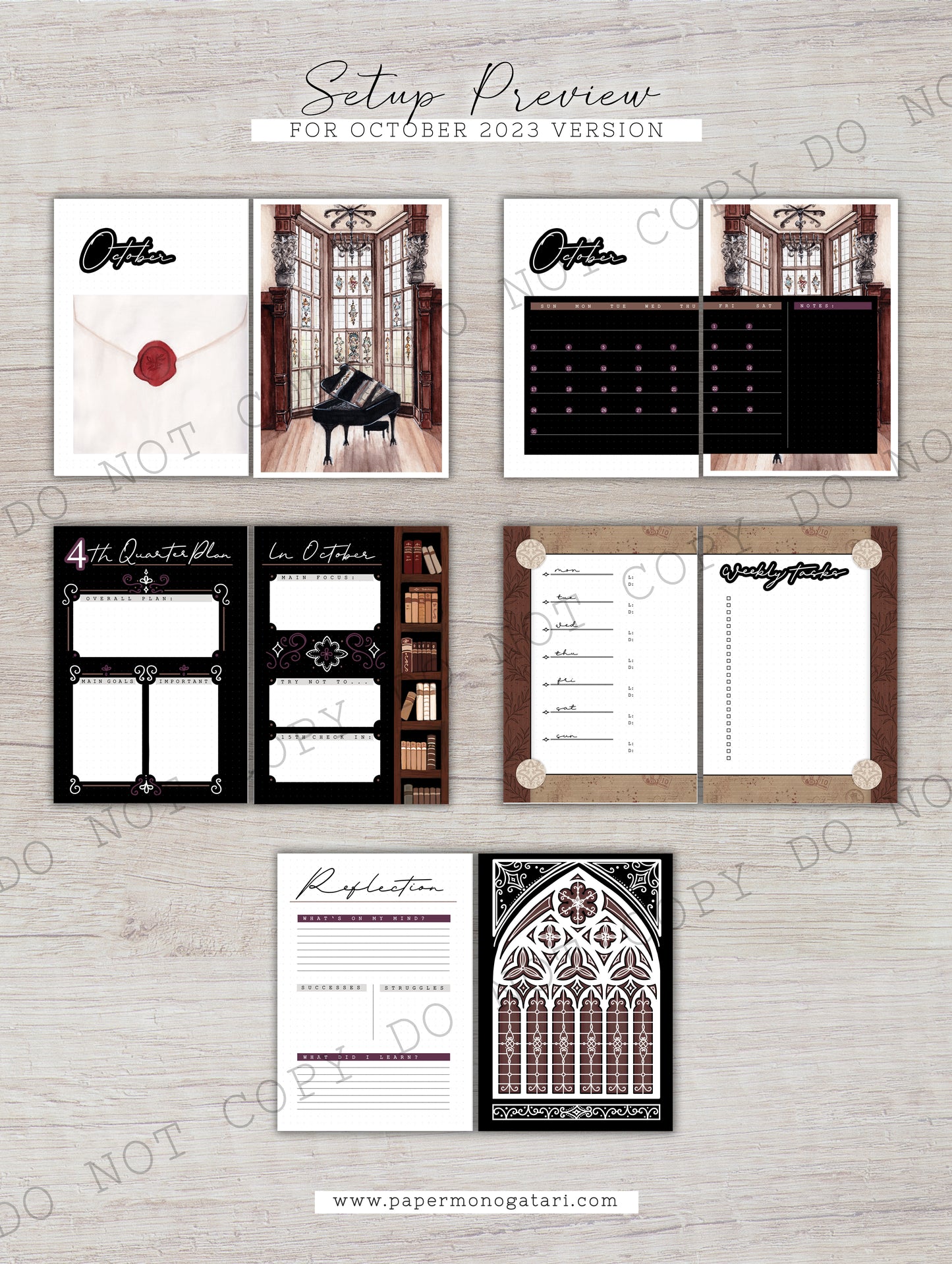 Visiting Downton Abbey | Digital Bullet Journal Theme
