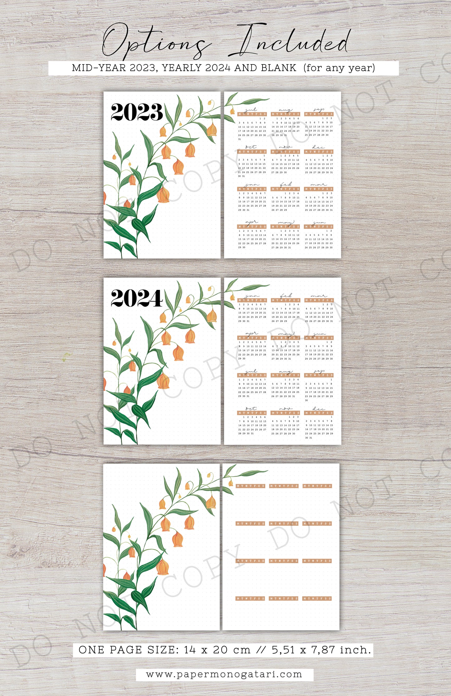 2023-2024 Fresh Yearly Setup | Digital Bullet Journal Theme