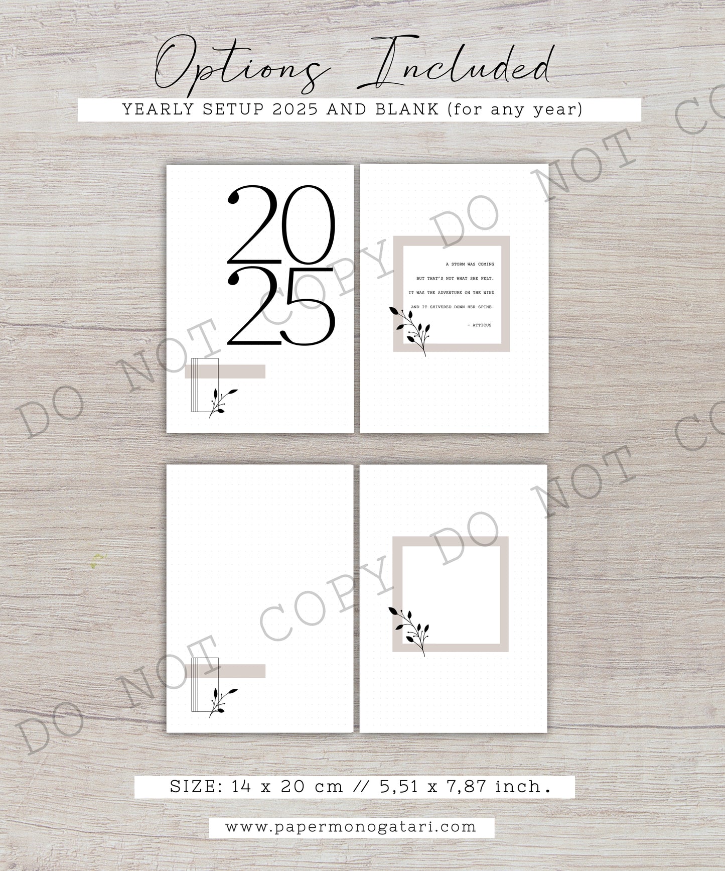 Neutral 2025 Yearly Setup | Digital Bullet Journal Theme