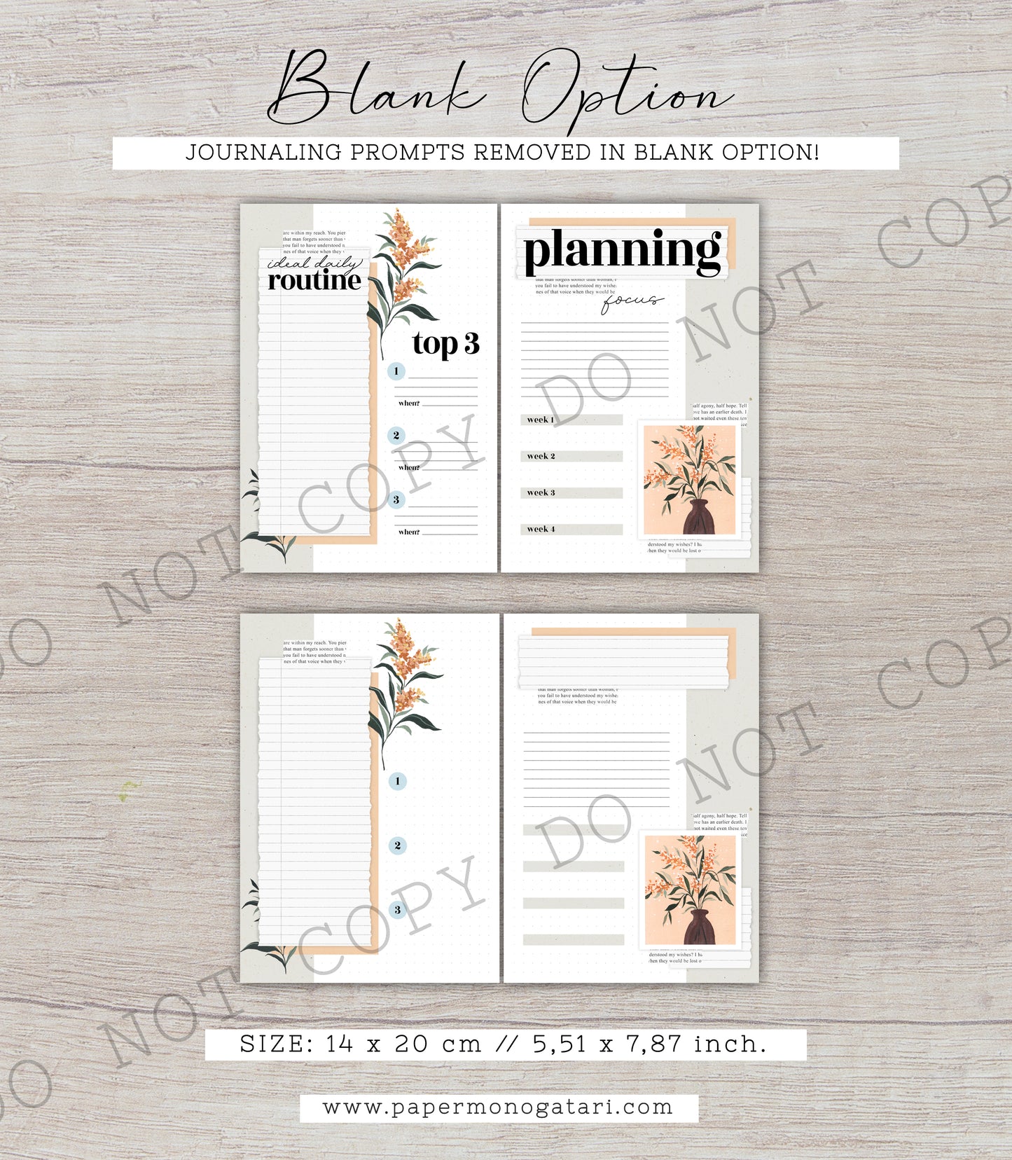 Summer Simplicity | Digital Bullet Journal Theme (Undated: Aug, Sep + Blank)