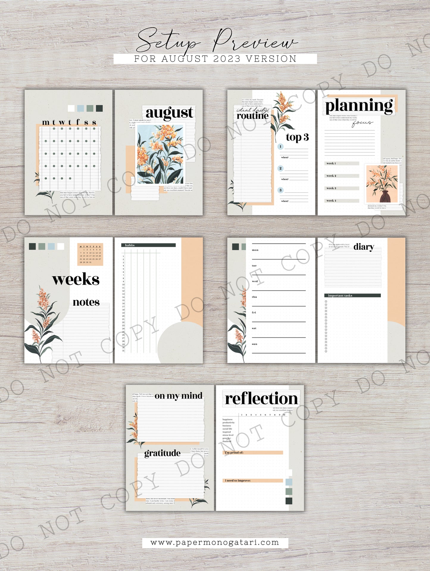 Summer Simplicity | Digital Bullet Journal Theme