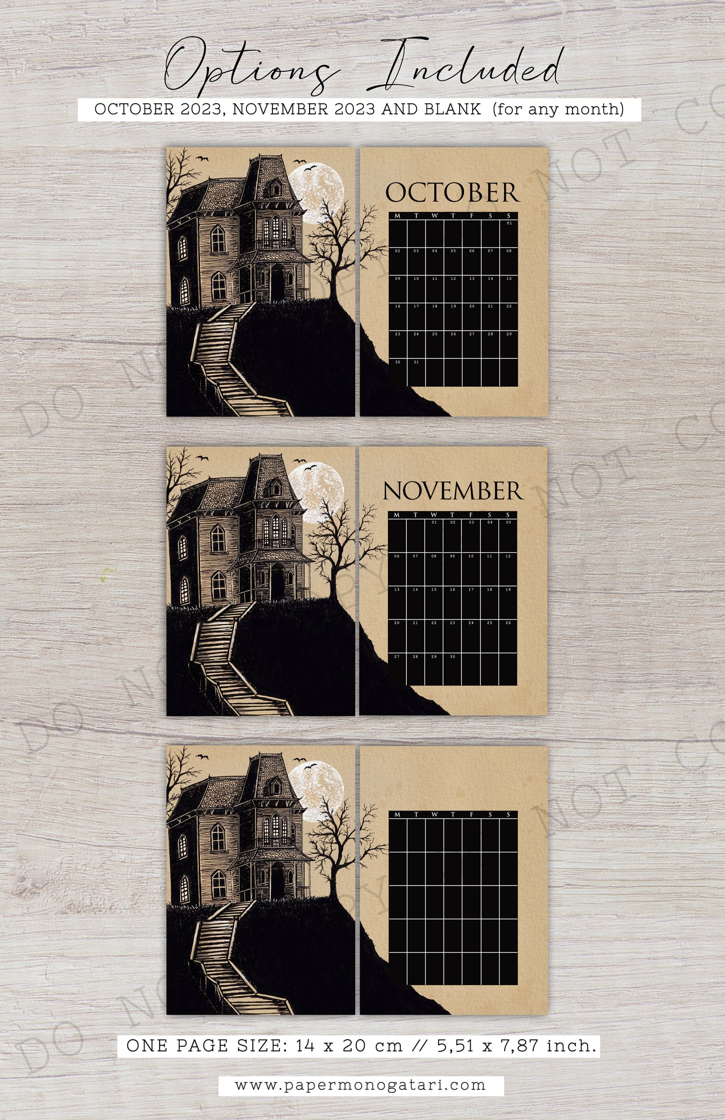 The Dark Woods | Digital Bullet Journal Theme