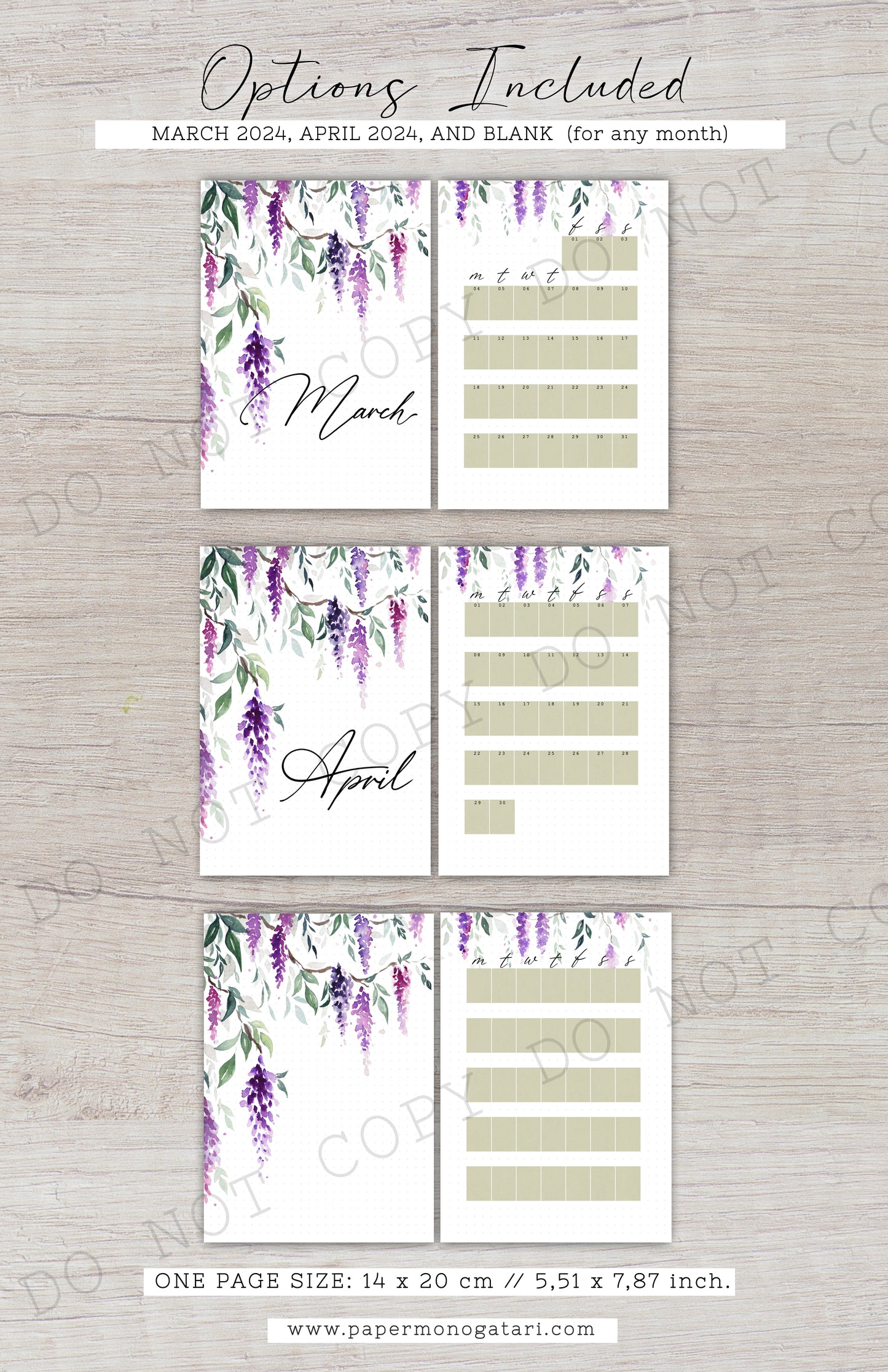 Whispering Wisteria (2024) | Digital Bullet Journal Theme