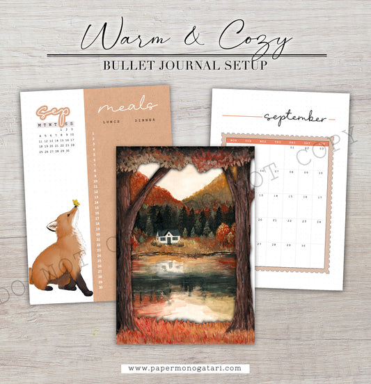Warm and Cozy | Digital Bullet Journal Theme