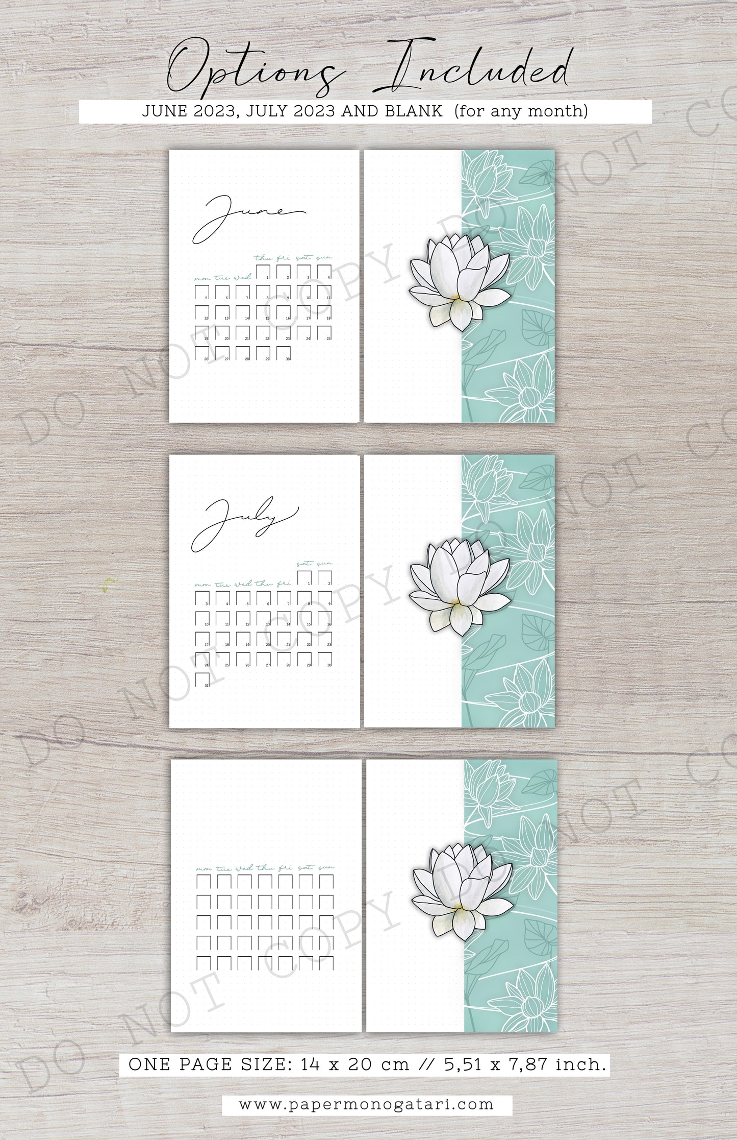 The Zen Garden | Digital Bullet Journal Theme