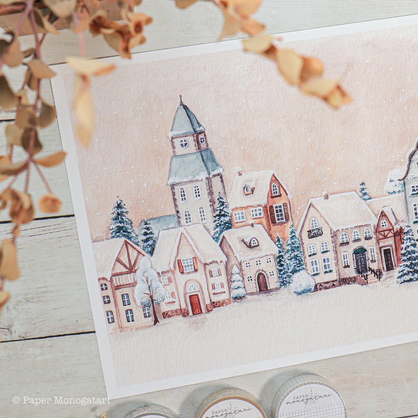 'Winter Village'- Art Print