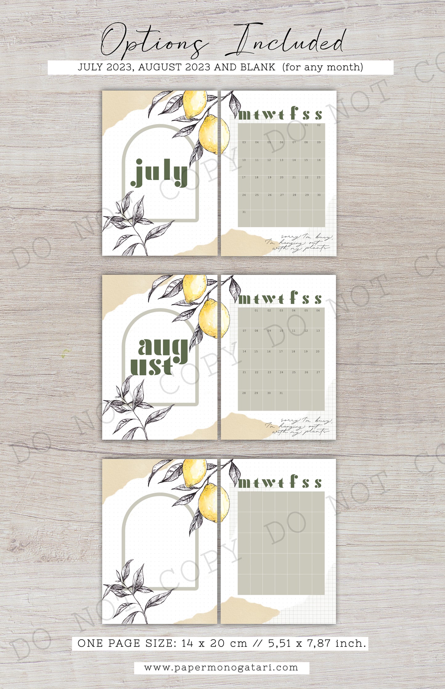 Fresh & Citrusy | Digital Bullet Journal Theme