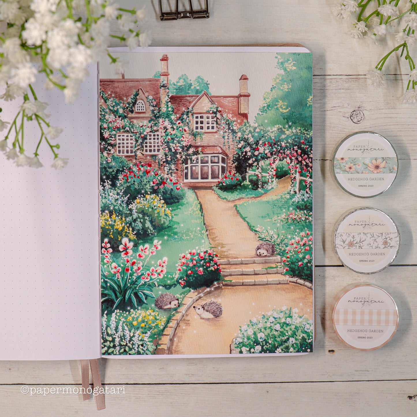 'Hedgehog Garden'- Art Print