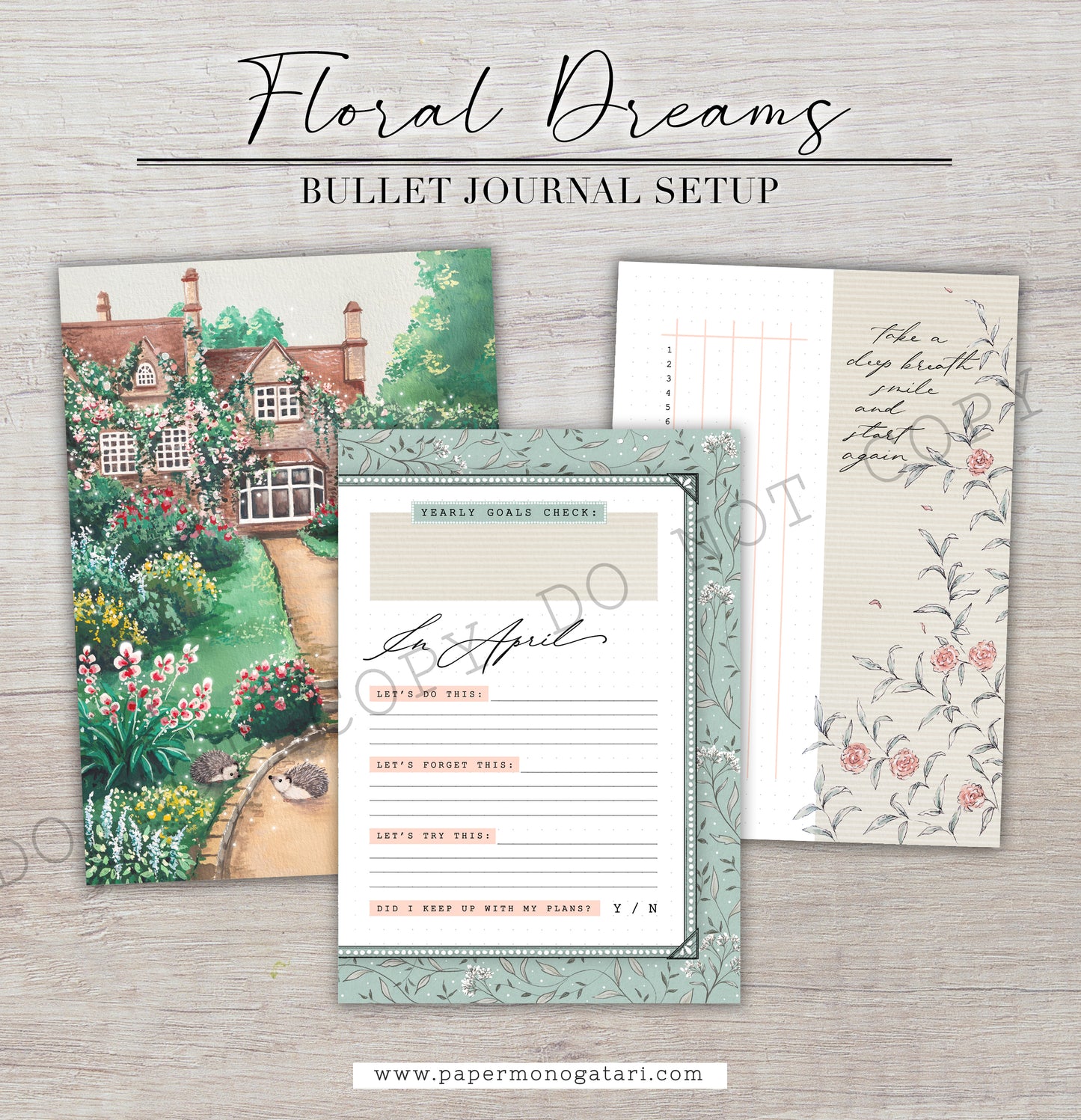 Floral Dreams (2024) | Digital Bullet Journal Theme