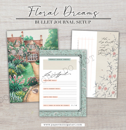 Floral Dreams (2024) | Digital Bullet Journal Theme