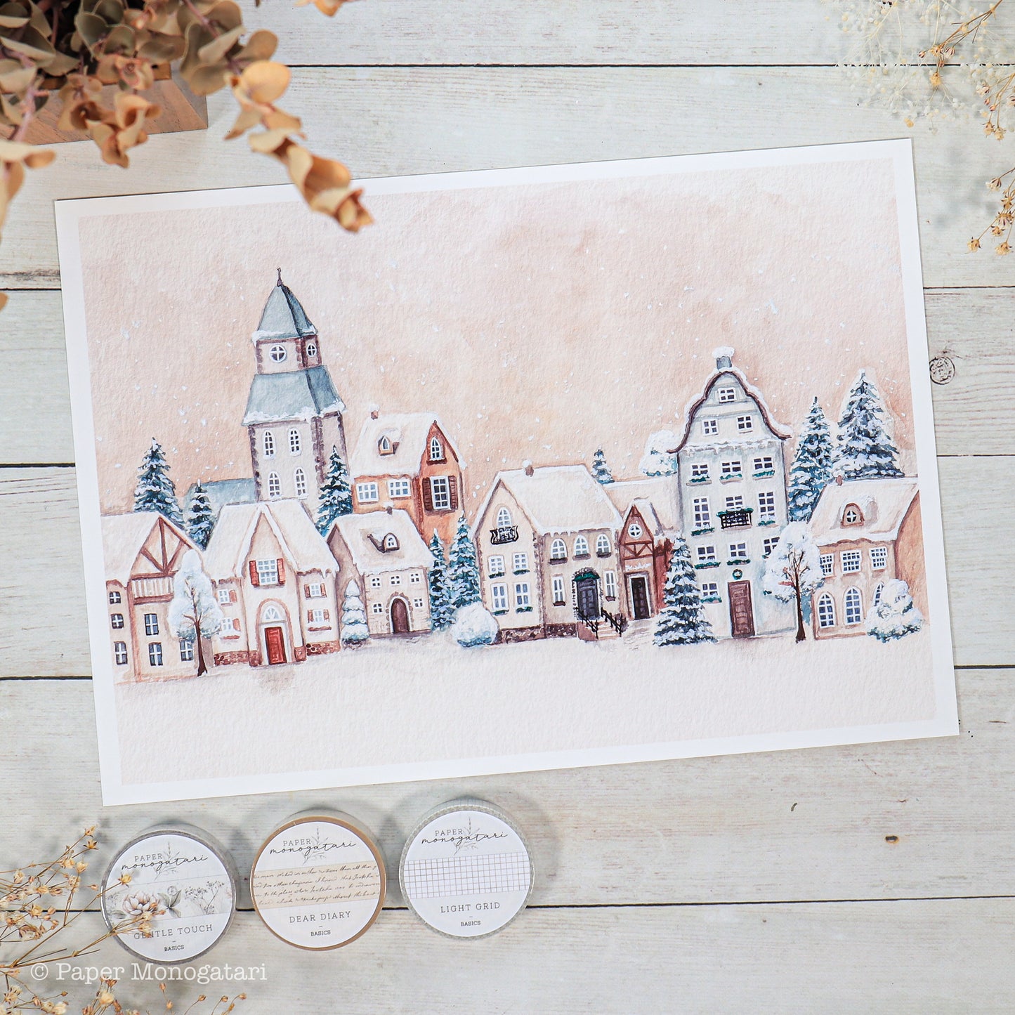 'Winter Village'- Art Print