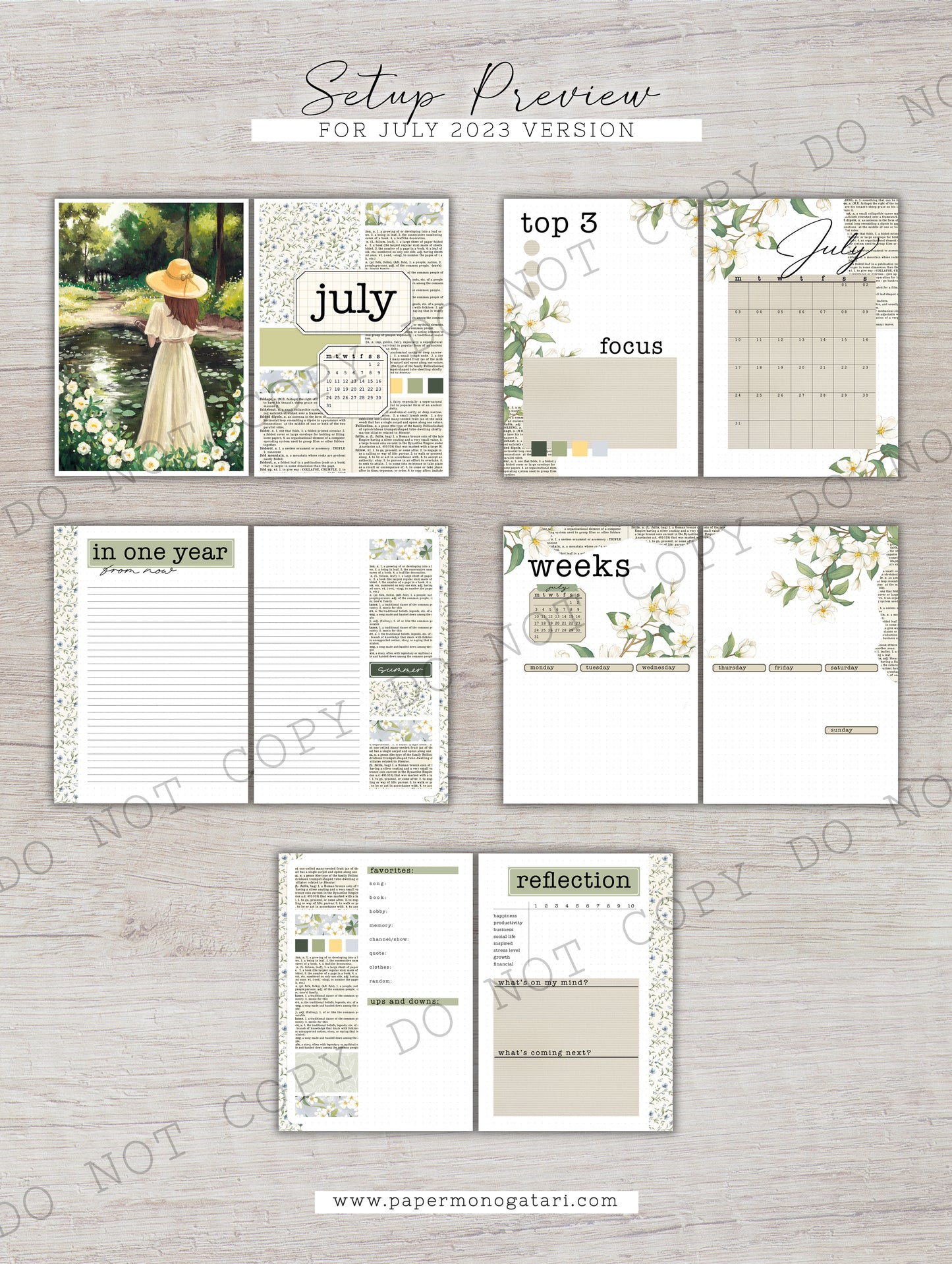 Walking On Sunshine | Digital Bullet Journal Theme