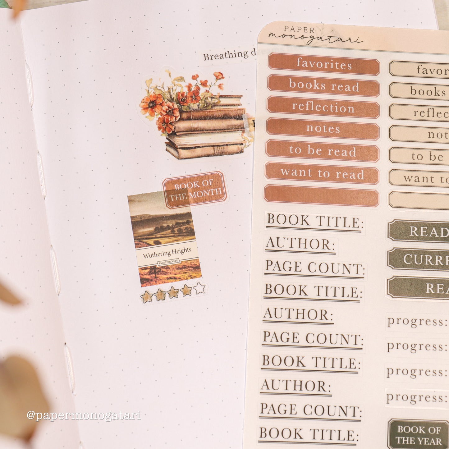 Reading Journal Stickers - Tiny Bookshop #3