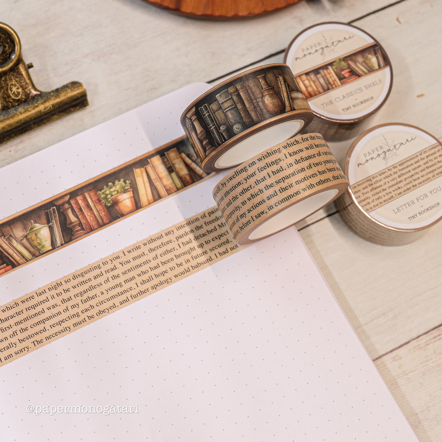 Tiny Bookshop Washi Tape Set