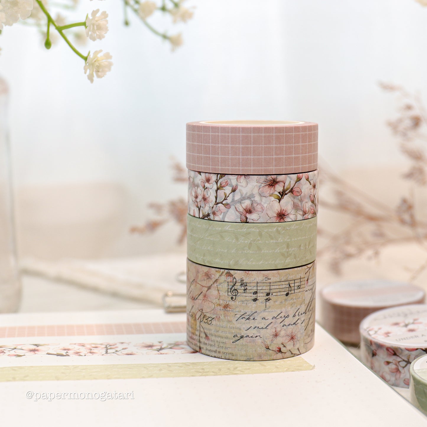 Under A Cherry Tree Wide Washi Tape