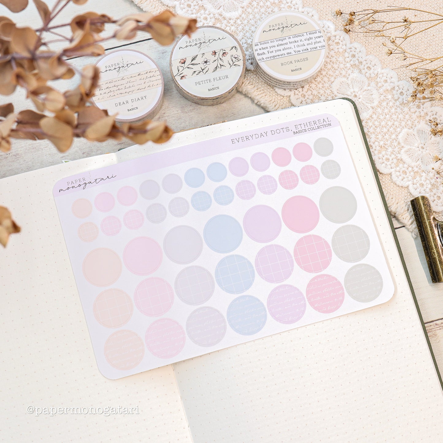 Summer Everyday Dot & Square Stickers