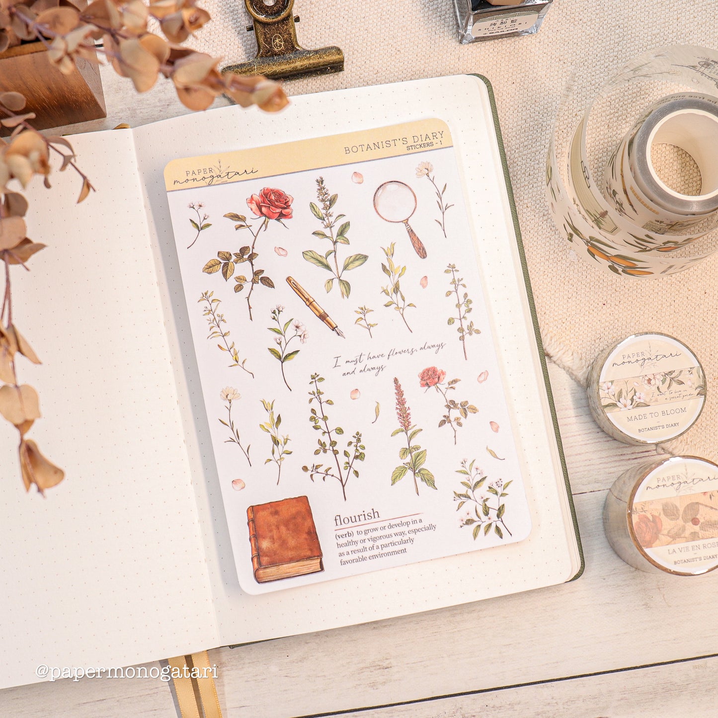 Botanical Stickers - Botanist's Diary #1