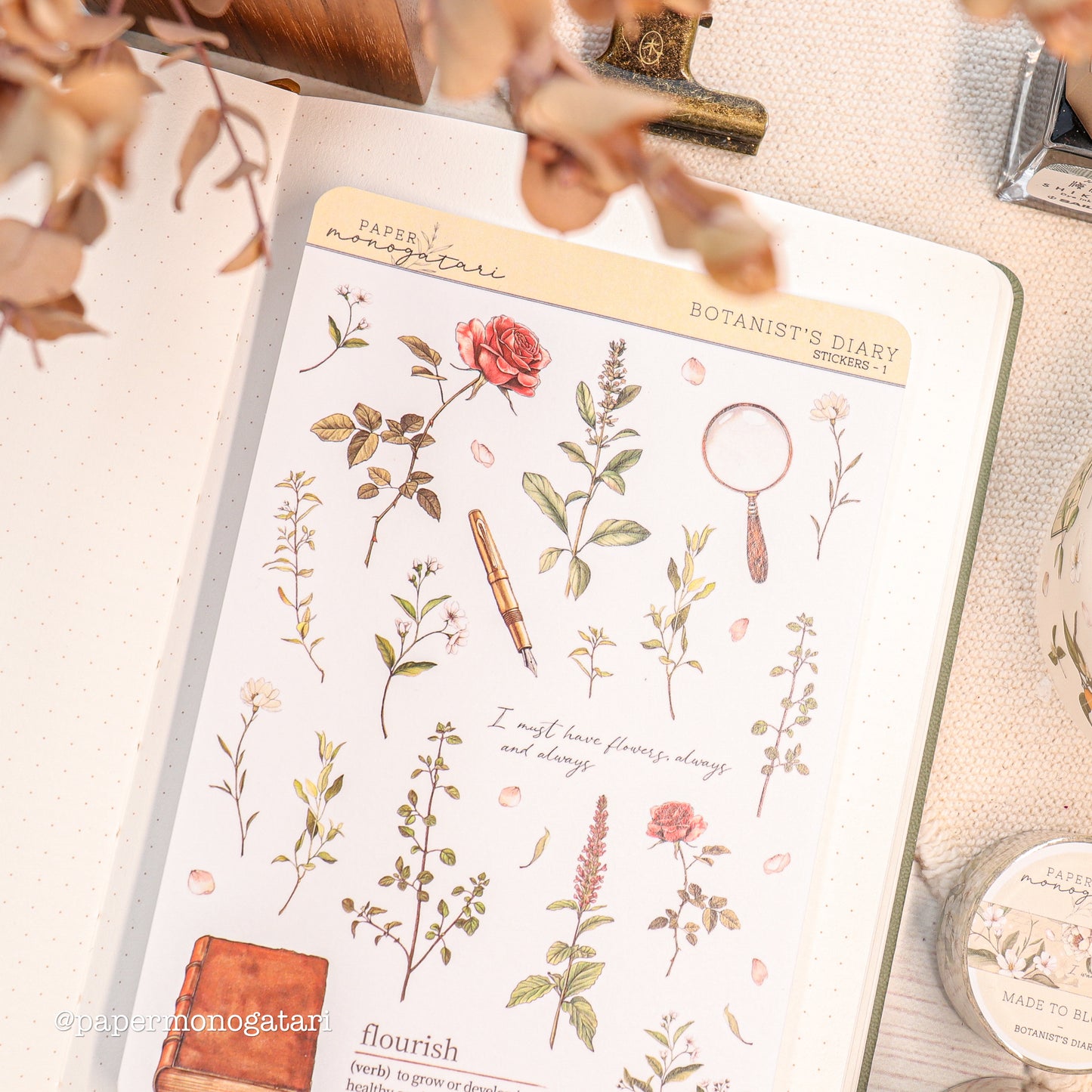 Botanical Stickers - Botanist's Diary #1