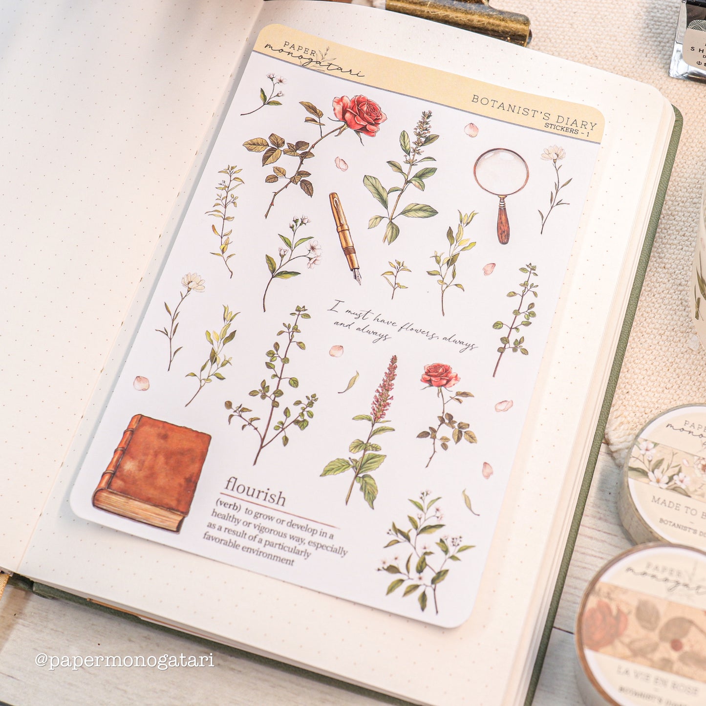 Botanical Stickers - Botanist's Diary #1