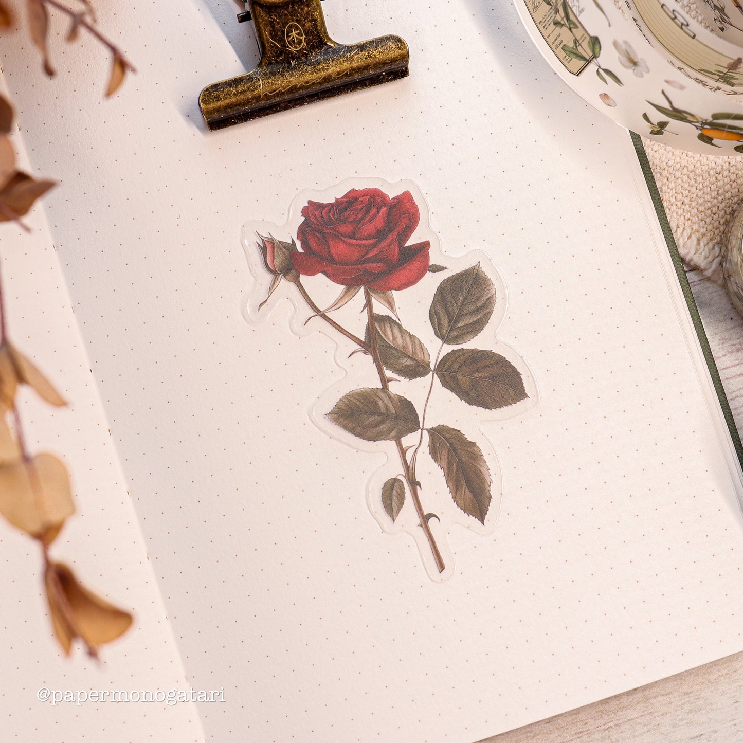 Botanist's Diary Clear Botanical Stickers