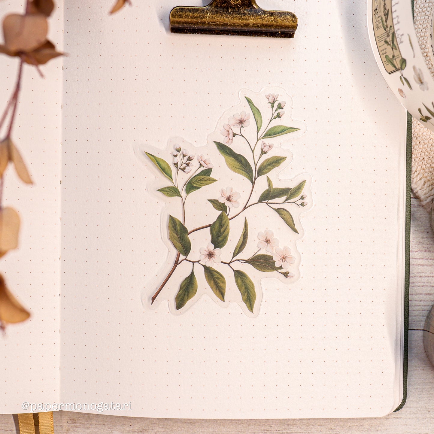 Botanist's Diary Clear Botanical Stickers