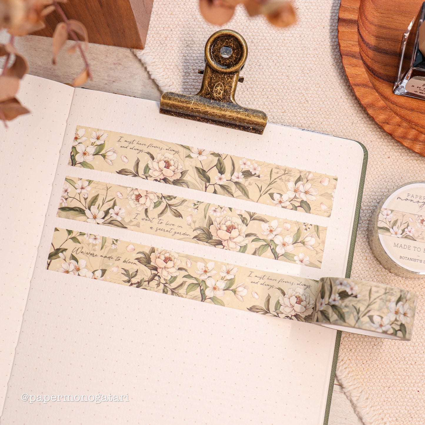 Botanist's Diary 'Made To Bloom'- Washi Tape