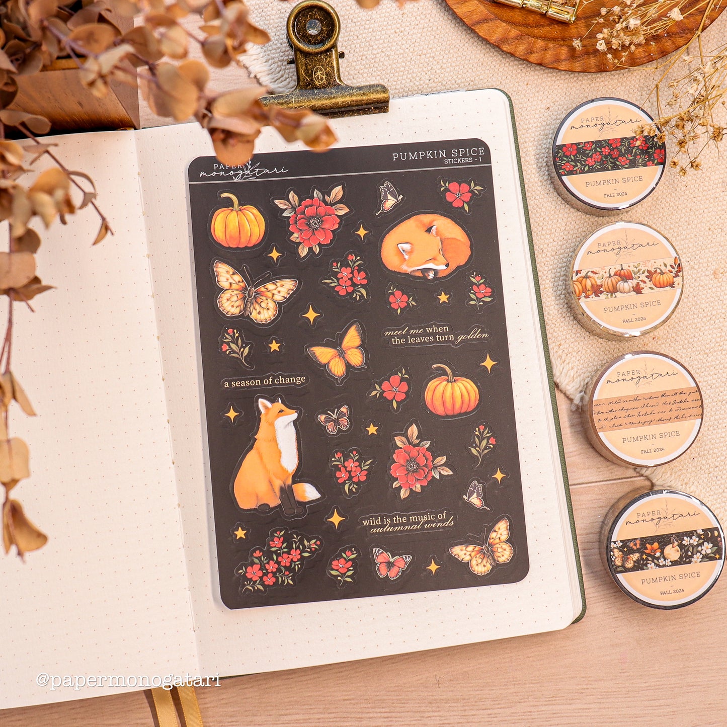 Pumpkin Spice Sticker Sheet #1