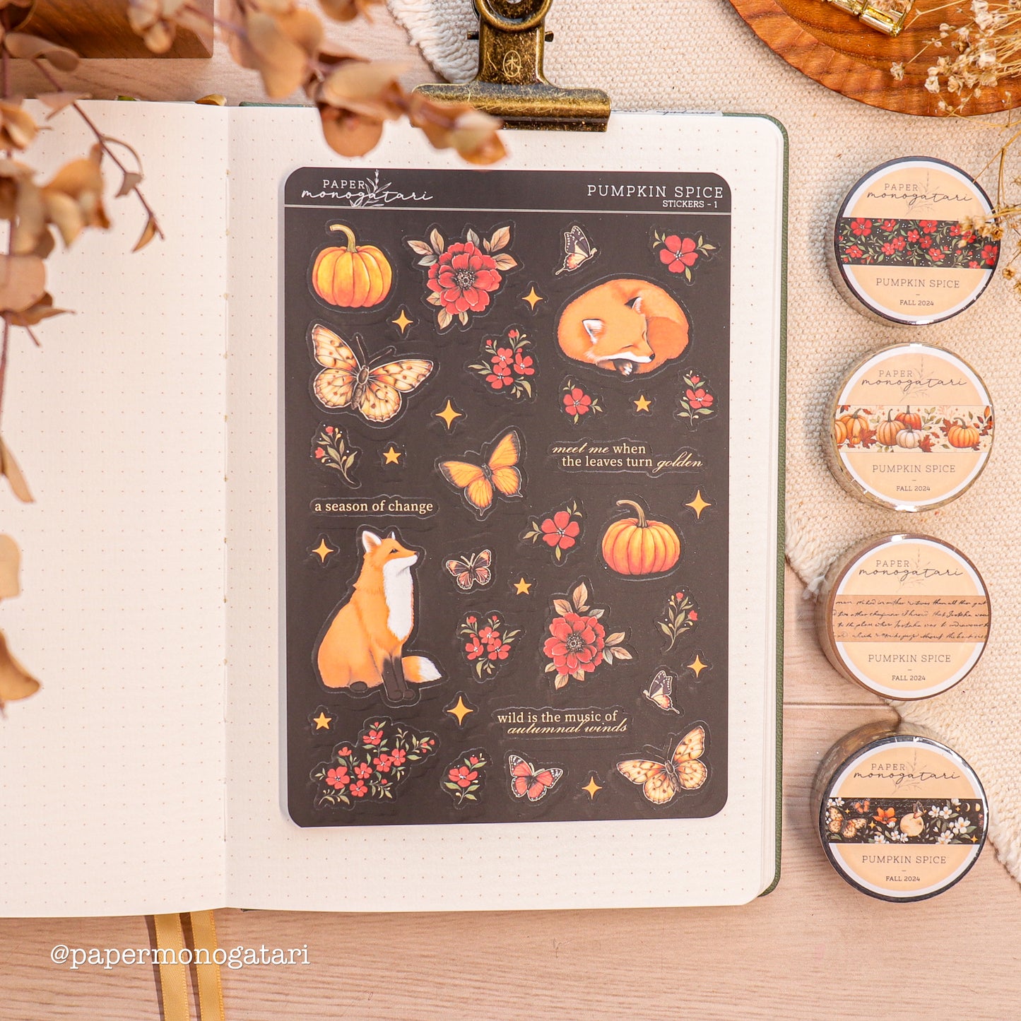 Pumpkin Spice Sticker Sheet #1