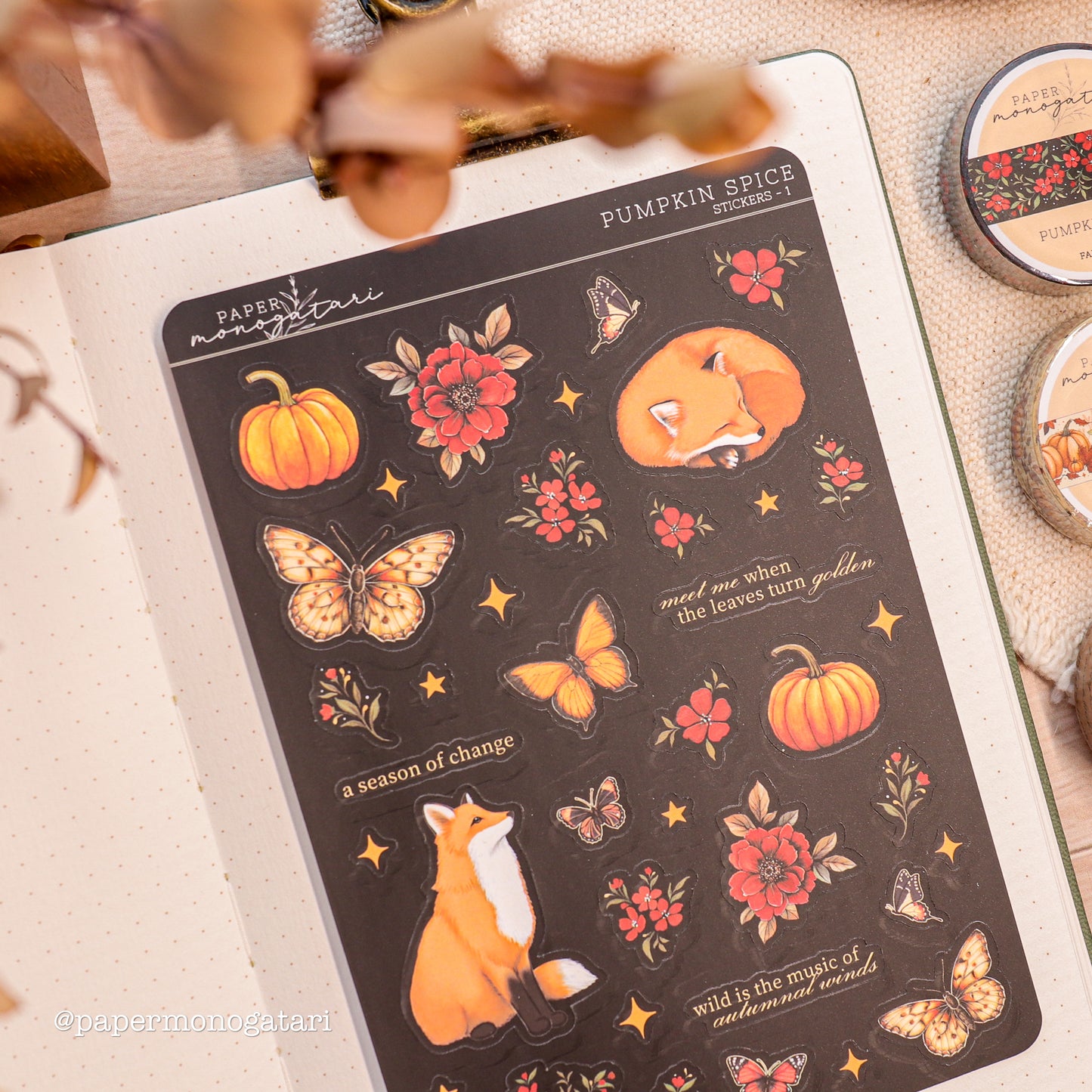 Pumpkin Spice Sticker Sheet #1