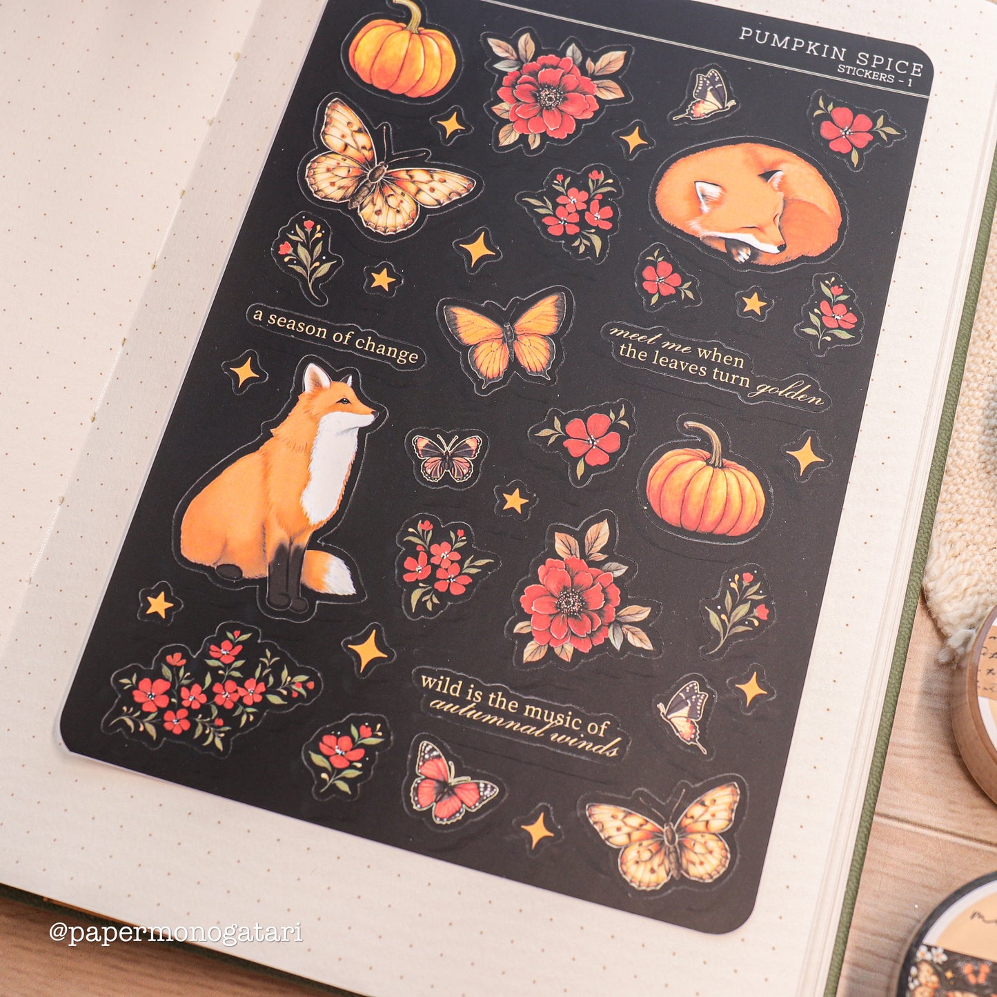 Pumpkin Spice Sticker Sheet #1