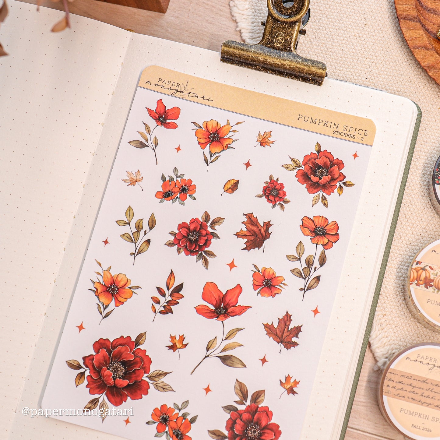 Pumpkin Spice Sticker Sheet #2