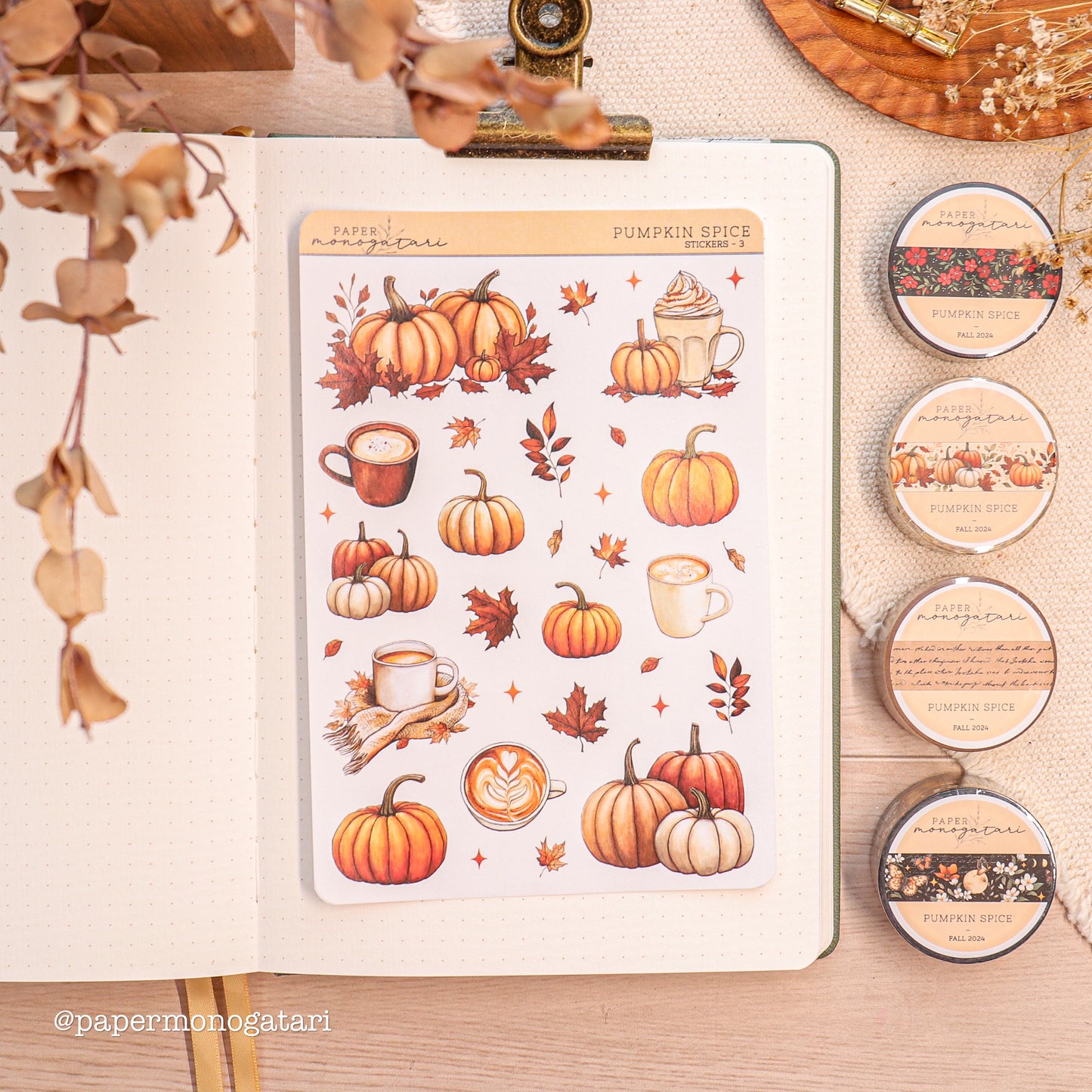 Pumpkin Spice Sticker Sheet #3